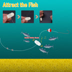 Portable Survival Fishing Kit 25pcs with Hooks Line and Lures Compact Outdoor Fishing Set