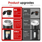 Portable Wireless Espresso Coffee Machine 72W Rechargeable 60ml Coffee Maker for Travel Camping