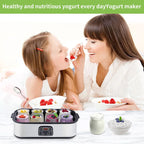 Smart Yogurt Maker 1440ml 8 Cup Digital Fermentation Machine with Timer and Temperature Control