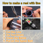 Portable Survival Fishing Kit 25pcs with Hooks Line and Lures Compact Outdoor Fishing Set