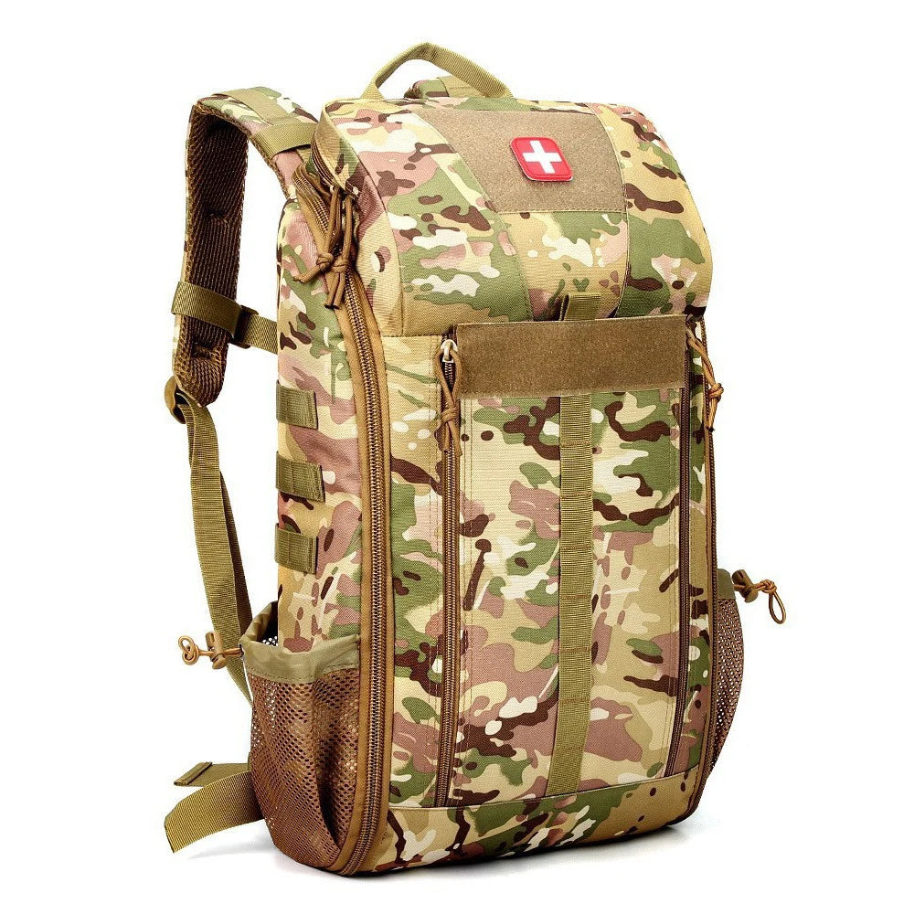 Multi Functional Tactical Backpack 20-35L with Storage Compartments Portable Camping Hiking Bag