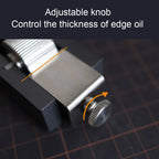 Leather Edge Dye Applicator Box with Adjustable Roller and Oil Recovery Groove for Leathercraft