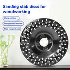 Wood Grinder Wheel Disc 12.5cm Steel Carving Shaping Disc for Angle Grinders Woodworking