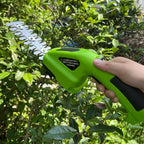 Cordless 2-in-1 Hedge Trimmer and Grass Shear Rechargeable Garden Pruner with Battery