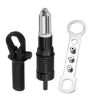 Rivet Nut Drill Adapter 2.4-4.8mm Heavy Duty Riveting Tool with Handle and Wrench