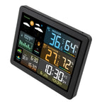 Wireless Digital Weather Station Clock with Indoor Outdoor Temperature Humidity Sensor and Forecast Display