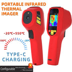 Portable Thermal Imaging Camera 240×240 Resolution -20°C to 550°C with 2.4 Inch Display and 15 Color Modes
