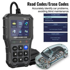 Portable OBD2 Scanner Code Reader with Battery Voltage Test Car Diagnostic Tool