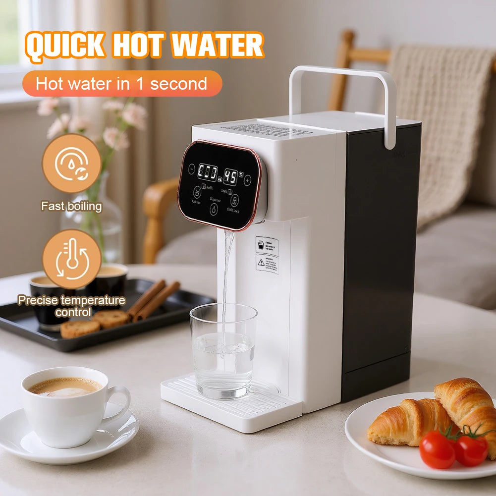 Instant Hot Water Dispenser 3L with 12 Temperature Settings and Adjustable Water Volume Controls