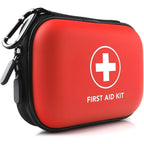 Compact 103-Piece Emergency First Aid Kit Portable Waterproof Case for Outdoor Travel Car Home
