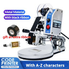 Manual Date Code Printer 100W Thermal Ribbon Batch Expiry Coding Machine with A-Z and 0-9 Characters