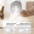 Portable Handheld Garment Steamer 1200W 150cm3 Tank Fast Heat Vertical and Flat Steam Iron