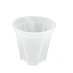 Clear Plastic Plant Nursery Pots with Drainage Holes Transparent Orchid Planter Seedling Container