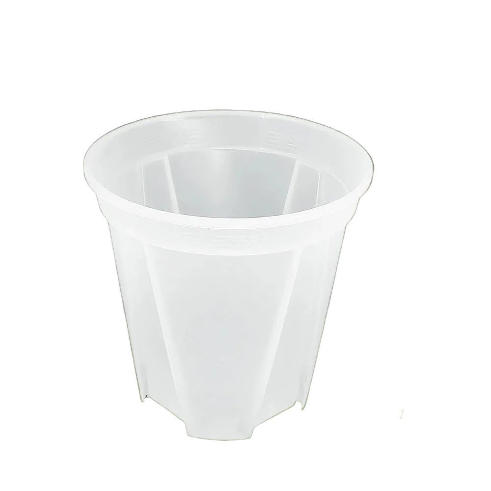 Clear Plastic Plant Nursery Pots with Drainage Holes Transparent Orchid Planter Seedling Container