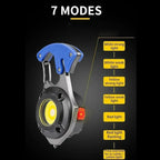 Multifunctional Rechargeable LED Light Keychain Mini Flashlight for Outdoor Camping Hiking Fishing BBQ