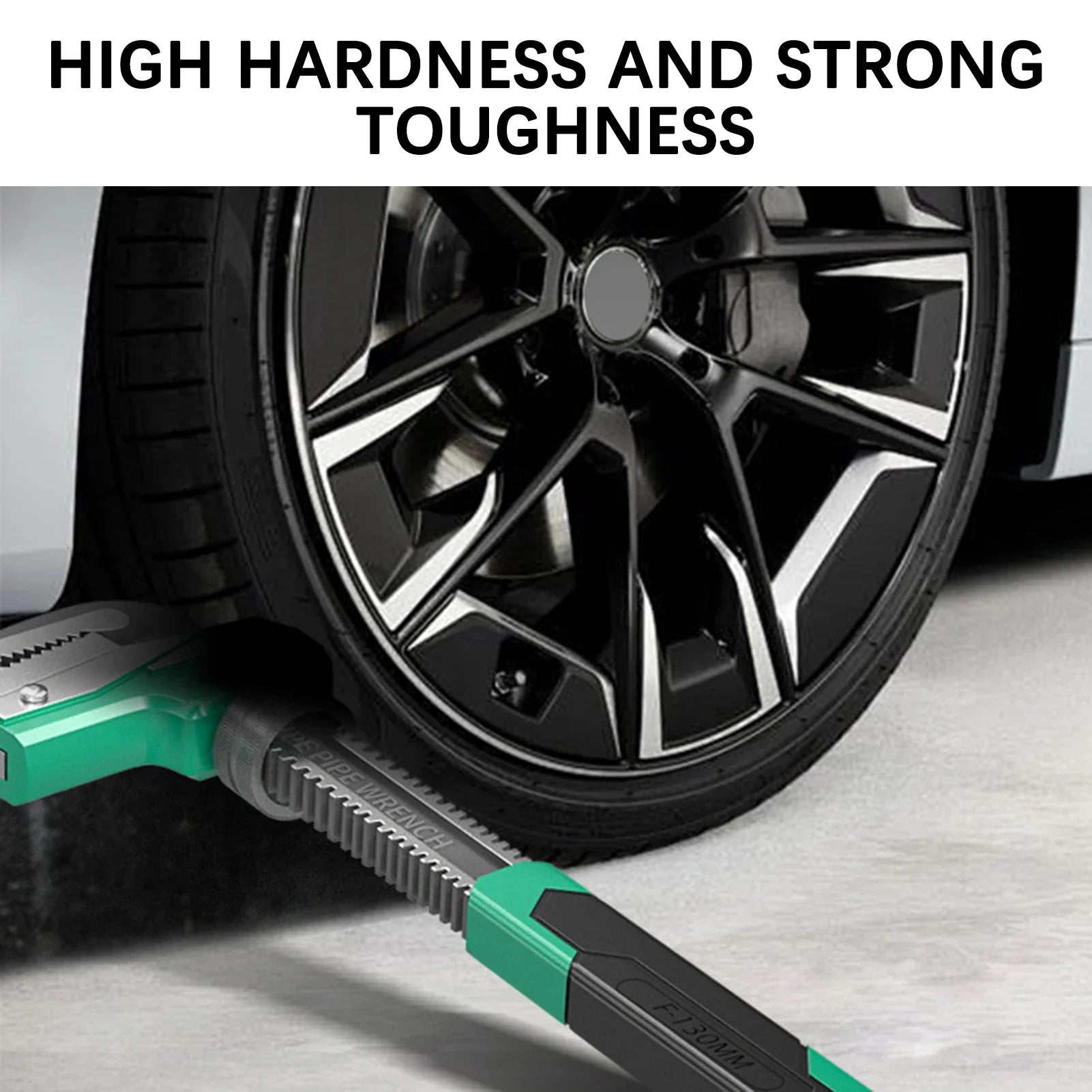 Portable F-Type Wide Jaw Adjustable Wrench Right Angle Spanner 130mm for Plumbing Tools