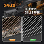 Cordless Electric Grill Brush 2-in-1 Rechargeable BBQ Cleaner with Rotating Scrubber