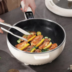 Electric Hot Pot 4.5L 1350W Non-Stick Multi-Function Cooking Pot with Steamer 220-240V