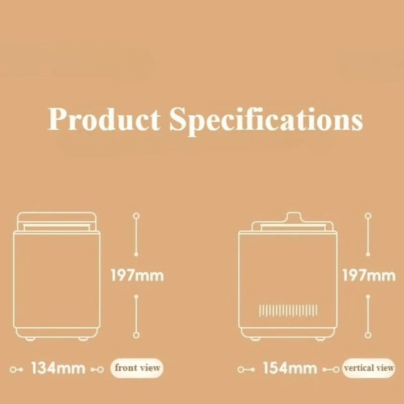 Smart Yogurt Maker 800ml 36W with LCD Display Temperature Control Glass Fermentation Jar