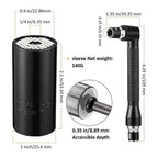 Flexible Drill Bit Extension Shaft Set 32 Piece Socket Adapter and Bit Holder Kit for Power Drills