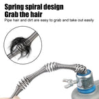 Portable Manual Drain Auger Pipe Cleaner with Flexible Steel Cable for Kitchen Sink, Bathroom and Sewer