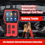 Digital Car Battery Tester 12V 24V with LCD Screen Automotive Battery Diagnostic Tool