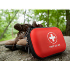 Compact 103-Piece Emergency First Aid Kit Portable Waterproof Case for Outdoor Travel Car Home