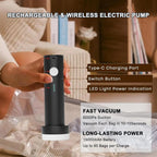 12 Pack Reusable Vacuum Storage Bags with Cordless Electric Pump Travel Space Saver Set