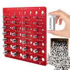 Nut Bolt Thread Checker Tool 28 Size Metric Imperial Aluminum Alloy Thread Identification Gauge