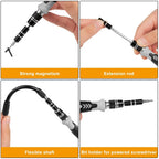 Precision Magnetic Screwdriver Set for Phone Repair – Torx & Hex Bits with Handle Electronics Tool Kit