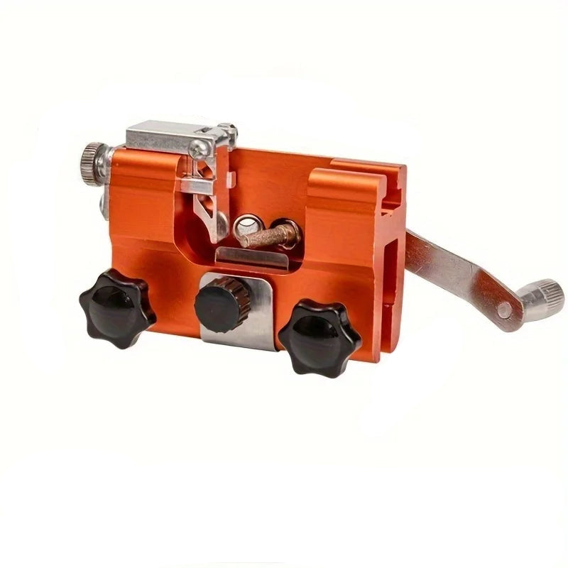 Chain Sharpening Tool Portable Manual Grinder Clamp Kit with 4 Grinding Heads for 10cm-56cm Guide Bars