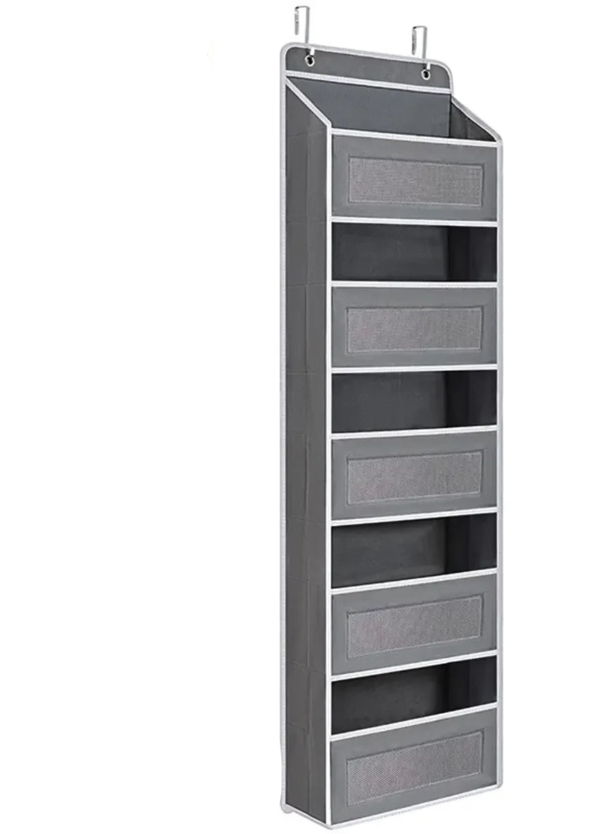 Portable 5-Layer Door Hanging Storage Organizer Wall Mounted Rack for Toys Clothes and Accessories