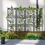 Metal Garden Trellis Plant Climbing Support Fence Panels for Vegetables Flowers and Vines (2 Pack)
