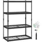 Heavy Duty 4 Tier Storage Shelves Adjustable Metal Garage Rack 2400lbs Capacity