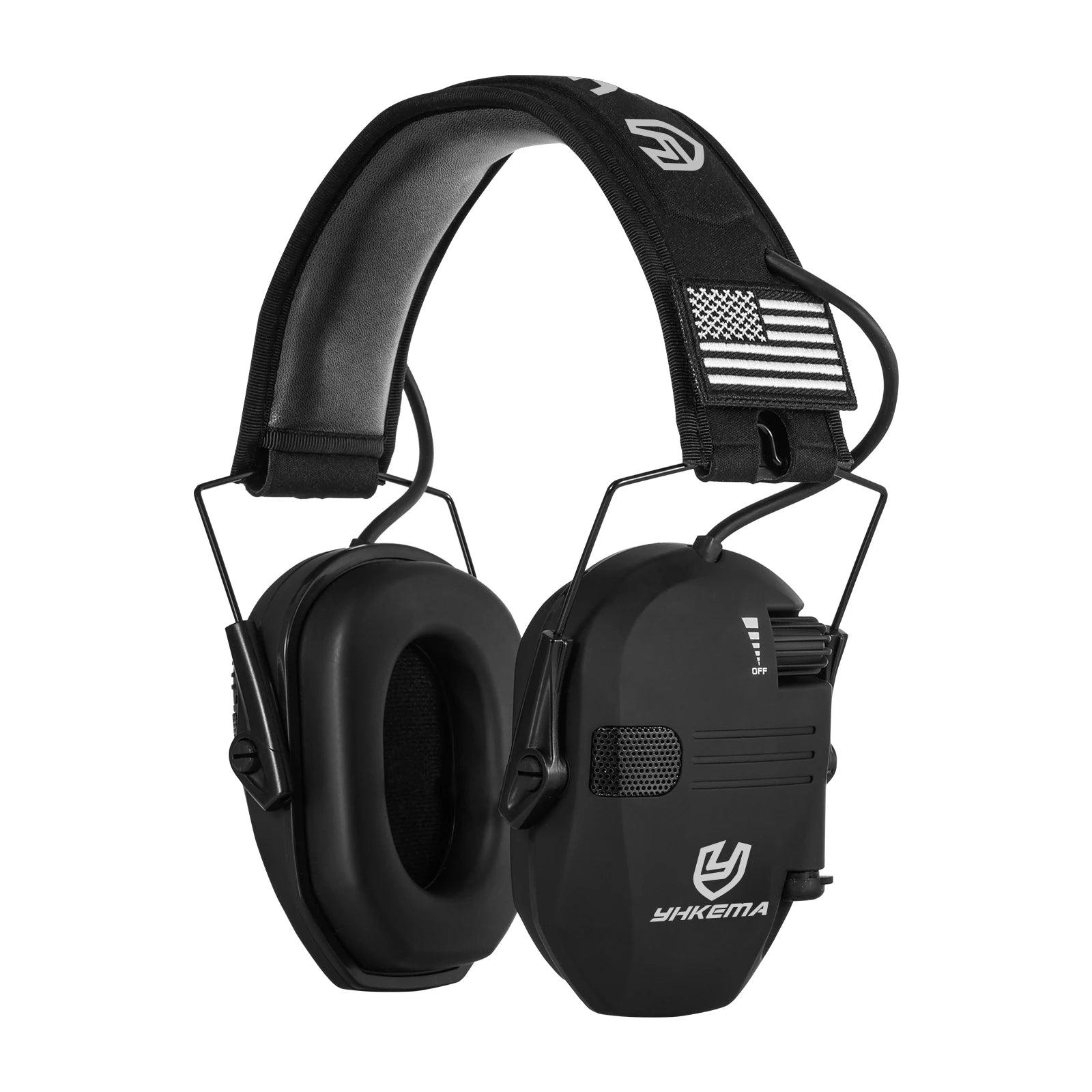 Electronic Noise Reduction Earmuffs 23dB Adjustable Sound Amplification Headset with AUX Input