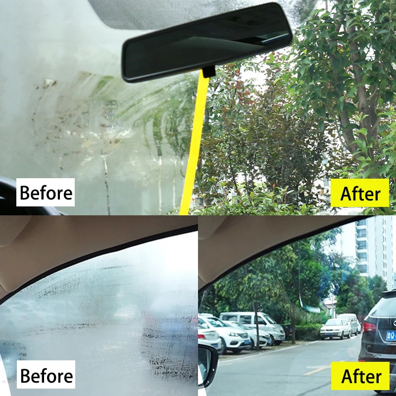 Anti Fog Glass Spray 300ml for Car Mirrors Windows Bathroom Glass with Foam and Towel