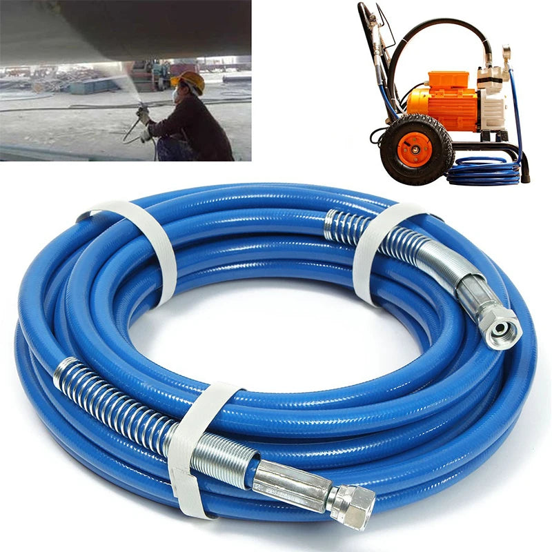 High Pressure Airless Paint Sprayer Hose with Spray Gun 5m Flexible Cleaning Pipe