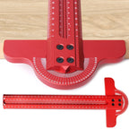 Adjustable Multi-Angle Scribing Ruler for Woodworking 30cm/50cm Aluminium Marking Gauge Tool