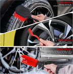 35 Piece Car Cleaning and Detailing Kit with Drill Brush Set, Tire Brushes and Tool Storage Box