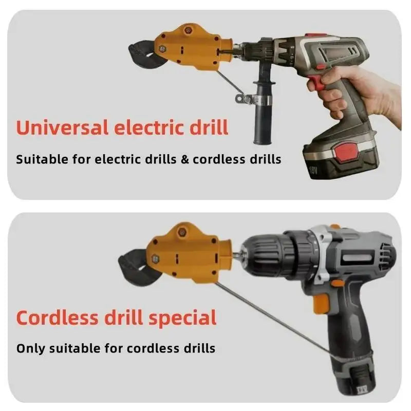 Drill Powered Metal Shear Attachment Heavy Duty Aluminium Alloy Cutter for Steel Copper and Aluminum