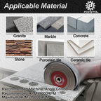 Diamond Cutting Disc 125mm M14 Thread 40-50 Grit Grinding Blade for Tile Marble Granite Ceramic