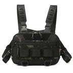 Fishing Chest Bag Men's Tactical Bags Waterproof Molle Nylon Climbing Camping Backpacks Outdoor Travel Vest Backpack Fanny Pack