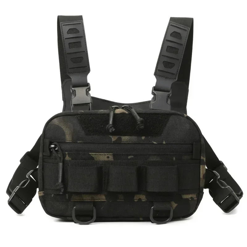 Fishing Chest Bag Men's Tactical Bags Waterproof Molle Nylon Climbing Camping Backpacks Outdoor Travel Vest Backpack Fanny Pack