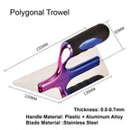 3 Piece Stainless Steel Plaster Spatula Set Ergonomic Handle Drywall Finishing Tools