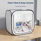 Portable Spray Paint Tent Foldable Airbrush Booth with Mesh Window and Filter Pads for DIY Painting