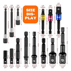 Flexible Drill Bit Extension Shaft Set 32 Piece Socket Adapter and Bit Holder Kit for Power Drills