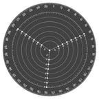 Acrylic Round Centre Finder Ruler for Wood Turning Lathe Work and Precise Circle Drawing