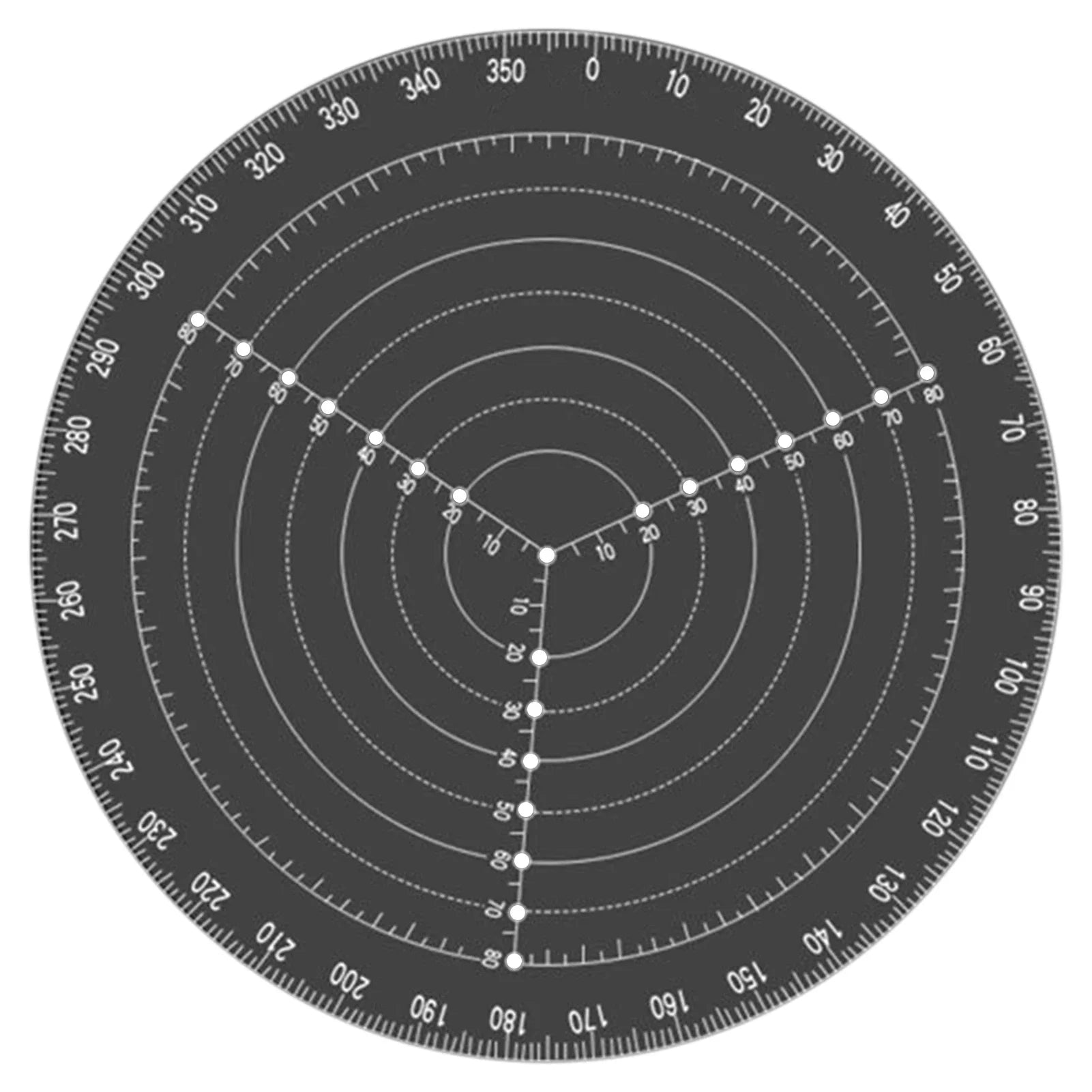 Acrylic Round Centre Finder Ruler for Wood Turning Lathe Work and Precise Circle Drawing