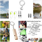 Professional Outdoor Survival Kit with First Aid, Multi-Tool, and Tactical Gear for Camping and Adventure
