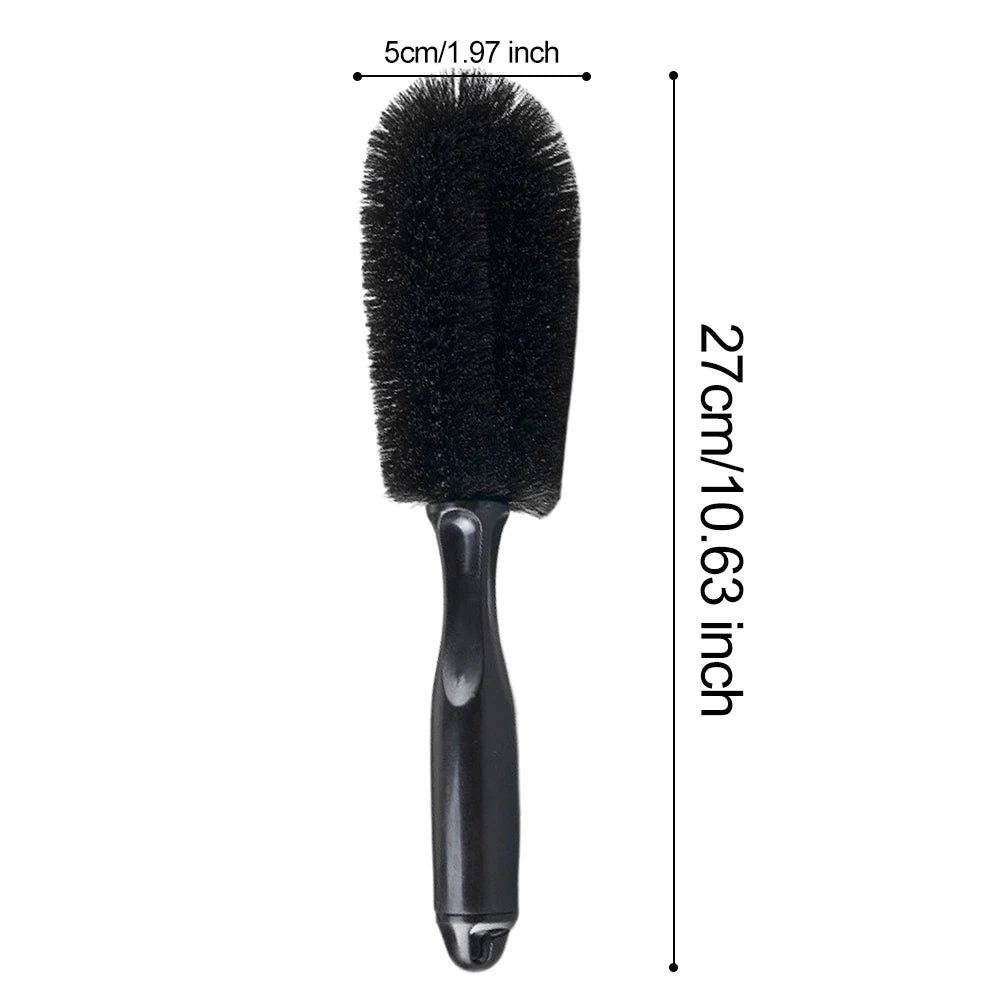 Car Wheel Rim Hub Cleaning Brush Soft Bristle Tire Detail Brush Tire Cleaning Brushes Tools Auto Detailing Washing Tools